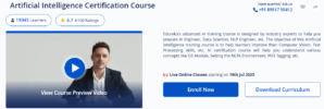 Artificial Intelligence Certification Course