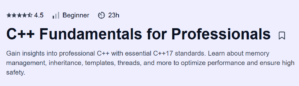 C++ Fundamentals for Professionals