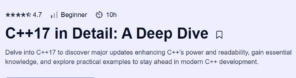C++17 in Detail: A Deep Dive