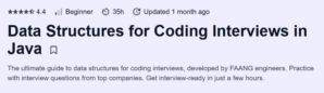 Data Structures for Coding Interviews in Java