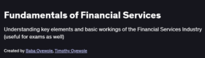 Fundamentals of Financial Services