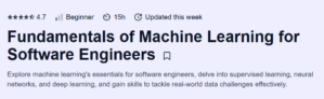 Fundamentals of Machine Learning for Software Engineers