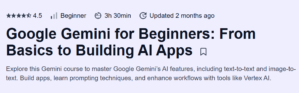 Google Gemini for Beginners: From Basics to Building AI Apps