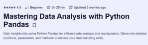 Mastering Data Analysis with Python Pandas
