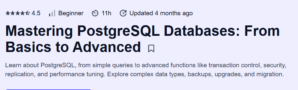 Mastering PostgreSQL Databases: From Basics to Advanced