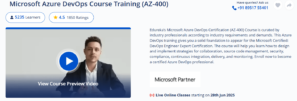 Microsoft Azure DevOps Course Training (AZ-400)