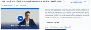Microsoft Certified: Azure Administrator AZ-104 Certification Course