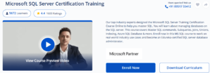Microsoft SQL Server Certification Training