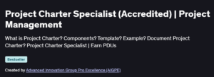 Project Charter Specialist (Accredited) | Project Management