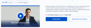 PySpark Certification Course Online