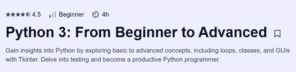 Python 3: From Beginner to Advanced