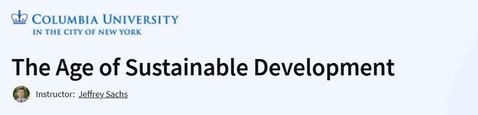 The Age of Sustainable Development