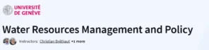 Water Resources Management and Policy