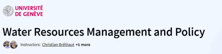 Water Resources Management and Policy