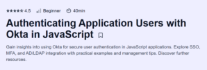 Authenticating Application Users with Okta in JavaScript