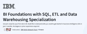 BI Foundations with SQL, ETL and Data Warehousing Specialization