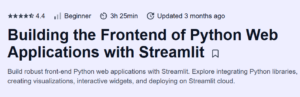 Building the Frontend of Python Web Applications with Streamlit