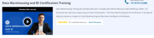Data Warehousing and BI Certification Training