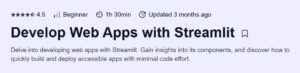 Develop Web Apps with Streamlit