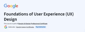 Foundations of User Experience (UX) Design