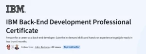 IBM Back-End Development Professional Certificate