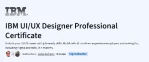 IBM UI/UX Designer Professional Certificate