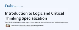 Introduction to Logic and Critical Thinking Specialization