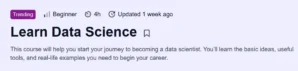 Learn Data Science