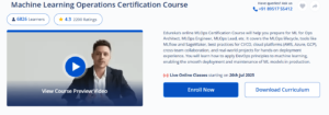 Machine Learning Operations Certification Course
