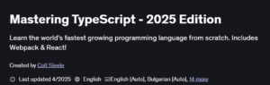 Mastering TypeScript - 2025 Edition