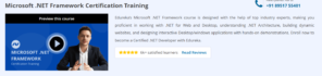 Microsoft .NET Framework Certification Training