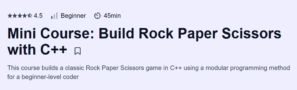 Mini Course: Build Rock Paper Scissors with C++