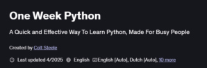One Week Python
