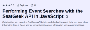 Performing Event Searches with the SeatGeek API in JavaScript