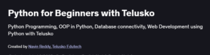 Python for Beginners with Telusko