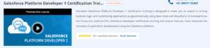 Salesforce Platform Developer 1 Certification Training