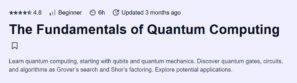 The Fundamentals of Quantum Computing