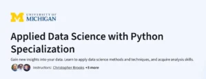 Applied Data Science with Python Specialization