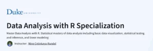 Data Analysis with R Specialization