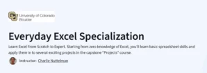 Everyday Excel Specialization