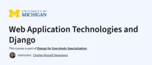 Web Application Technologies and Django