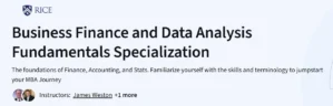 Business Finance and Data Analysis Fundamentals Specialization