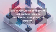 Which resource management task enables resource coordination throughout the incident?
